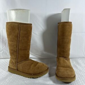 7014: UGG Australia Classic Tall Chestnut Sheepskin Boots